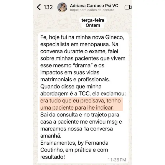 Depoimento de Adriana Cardoso